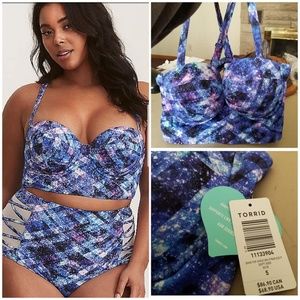 Torrid Space GEO Strapless push up Top